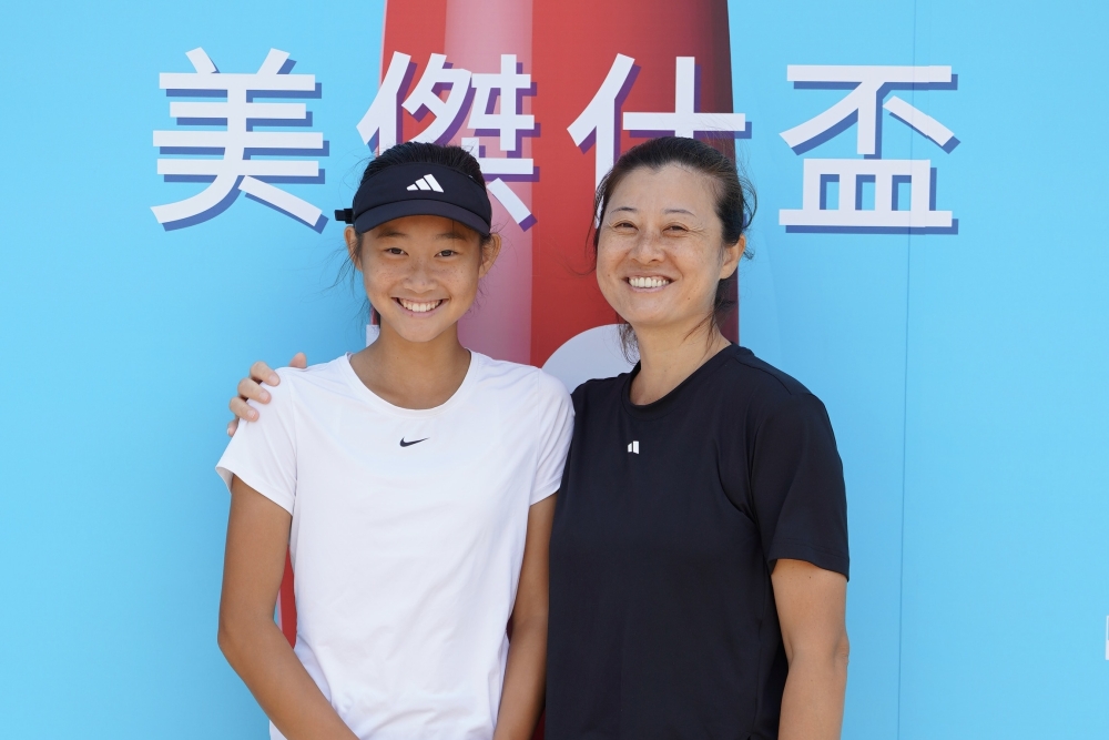 花苡恩與母親前世大運網球國手徐雪麗。海碩整合行銷提供。