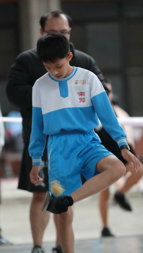 去年競速王的南郭國小蘇紘豊今年面對賽制更改，仍以零失誤拿下特優。 照片：臺南大學