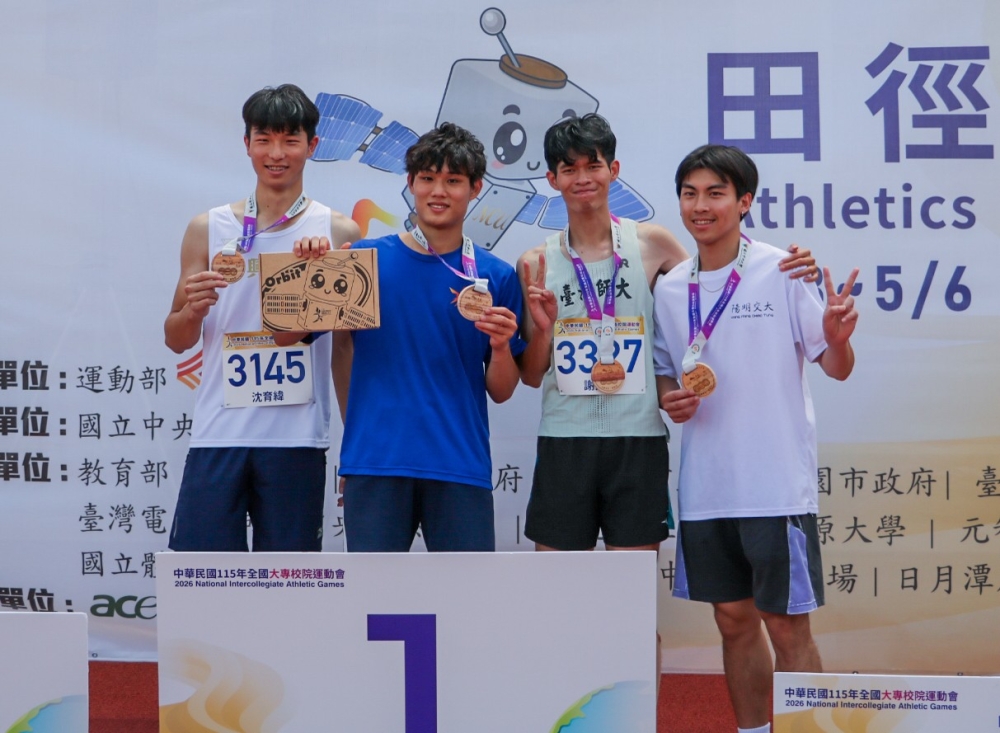 李家誠完成全大運一般男跳高三連霸，笑說要開「五金行」。許靜玟／攝影。