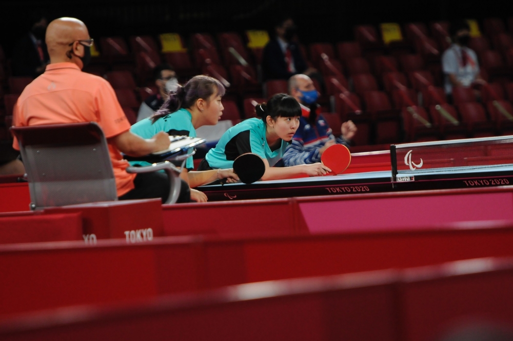 田曉雯、林姿妤在團體賽止步八強。