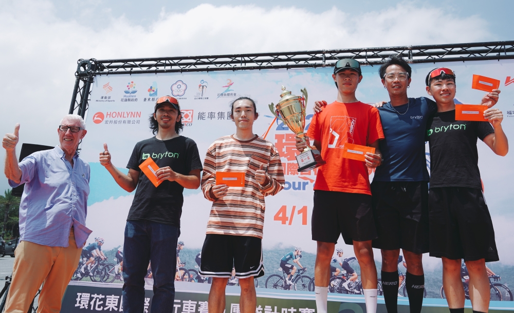 累計男子組總排名前六。