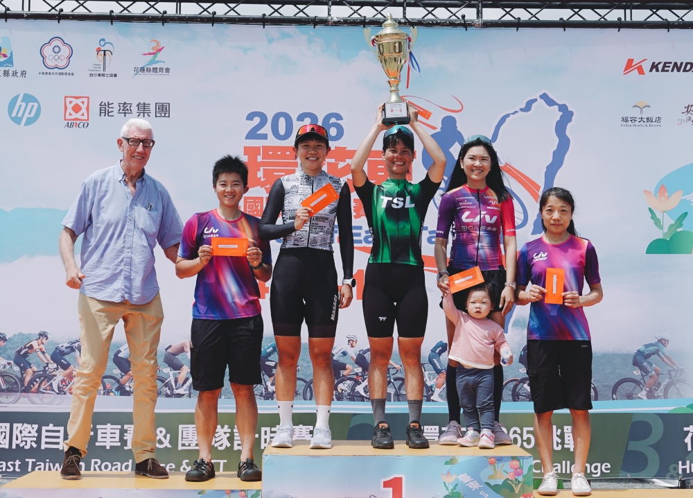 累計女子組總排名前六。