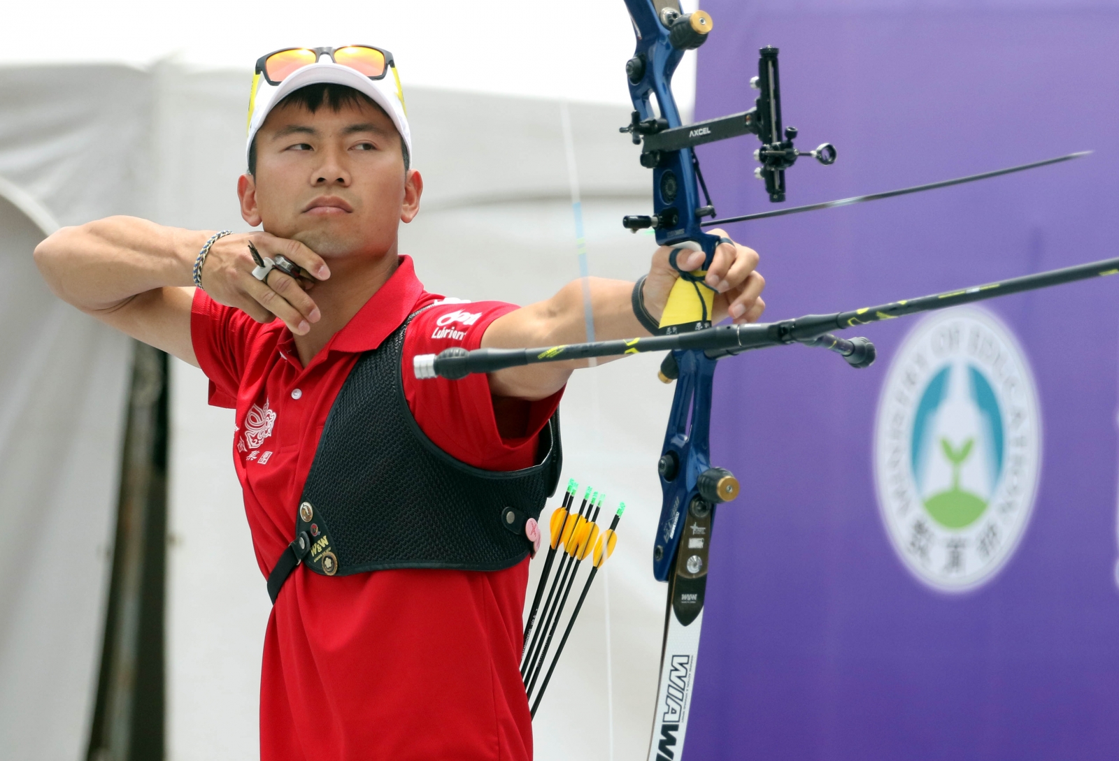 寒舍魏均珩十戰全勝。中華企業射箭聯盟／提供。