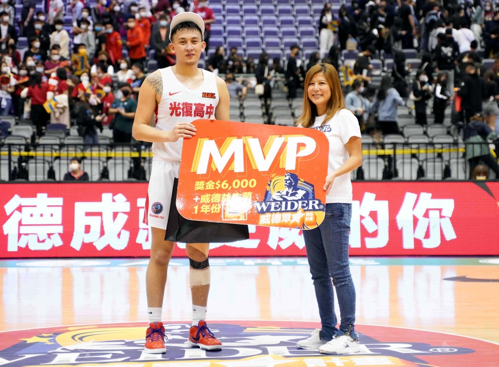 光復陳將双拿下媒體票選的單場MVP，男甲第一人。