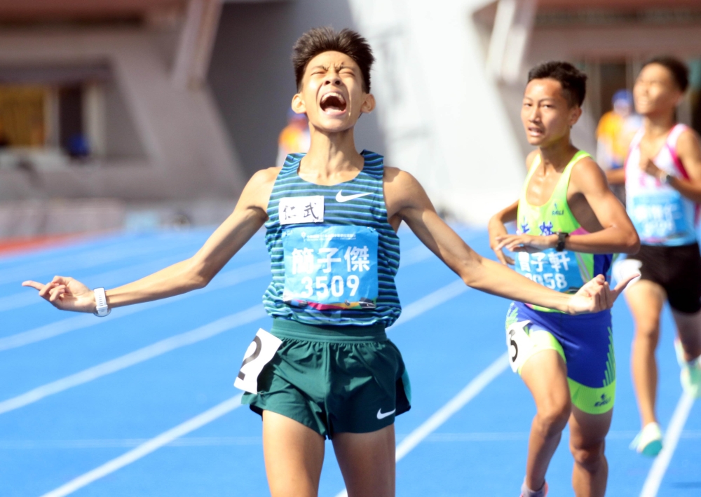 簡子傑(前)。林嘉欣／攝影。