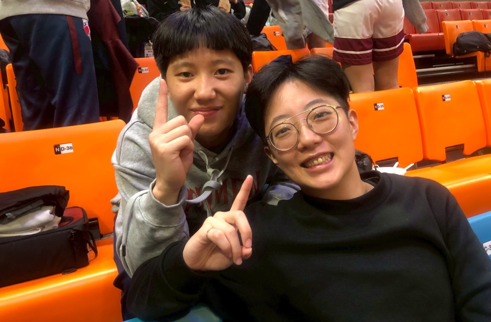 13投中8飆35分的普門陳詩晴還「欠」教練李宜瑄1個三分球。