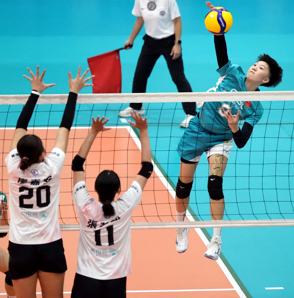 中信學院蔡幼群得30分。林嘉欣／攝影。