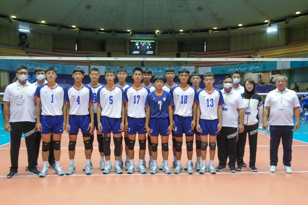 中華U18男排隊。