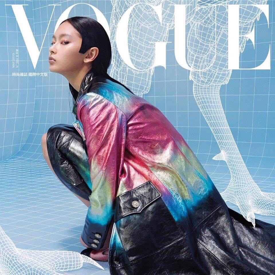 張瑜秦成為Vogue雜誌封面人物。圖／Vogue Taiwan。