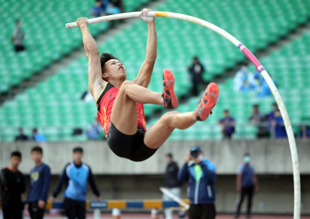 黃正琦以5.15撐破高懸15年大會紀錄。林嘉欣／攝影。