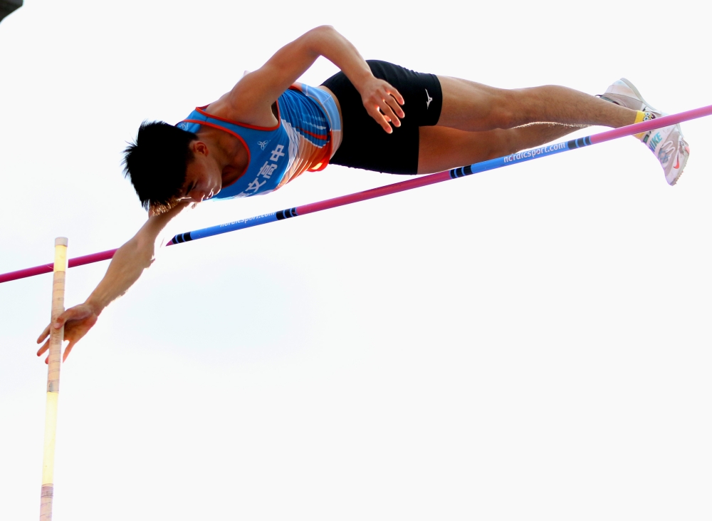 林琮憲以5公尺25再破U20全國紀錄。林嘉欣／攝影。