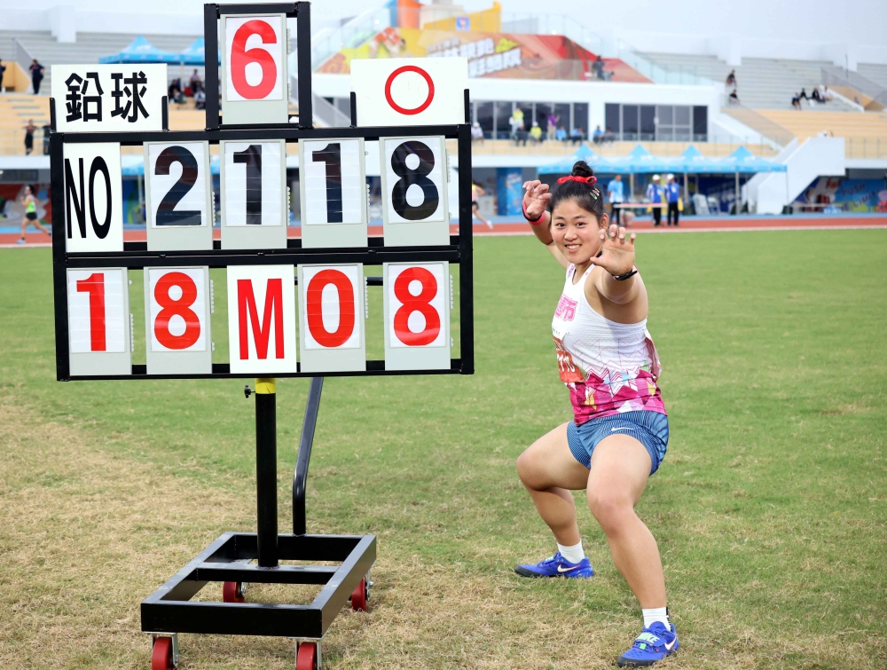 江靜緣18.08破全國再達亞運劍指奧運。林嘉欣／攝影。