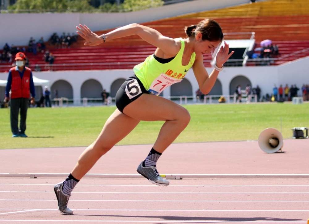 公開女400公尺跨欄金牌羅佩琳。林嘉欣／攝影。