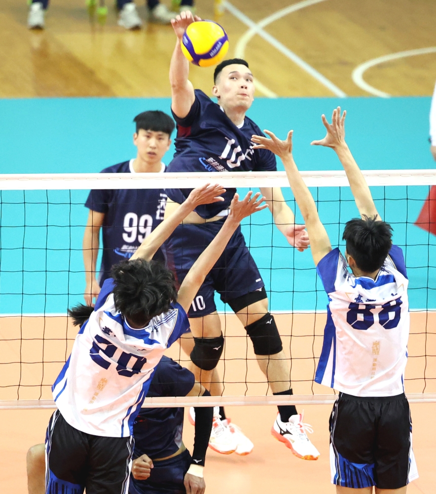 大仁科大曾茂聰攻擊犀利。林嘉欣／攝影。