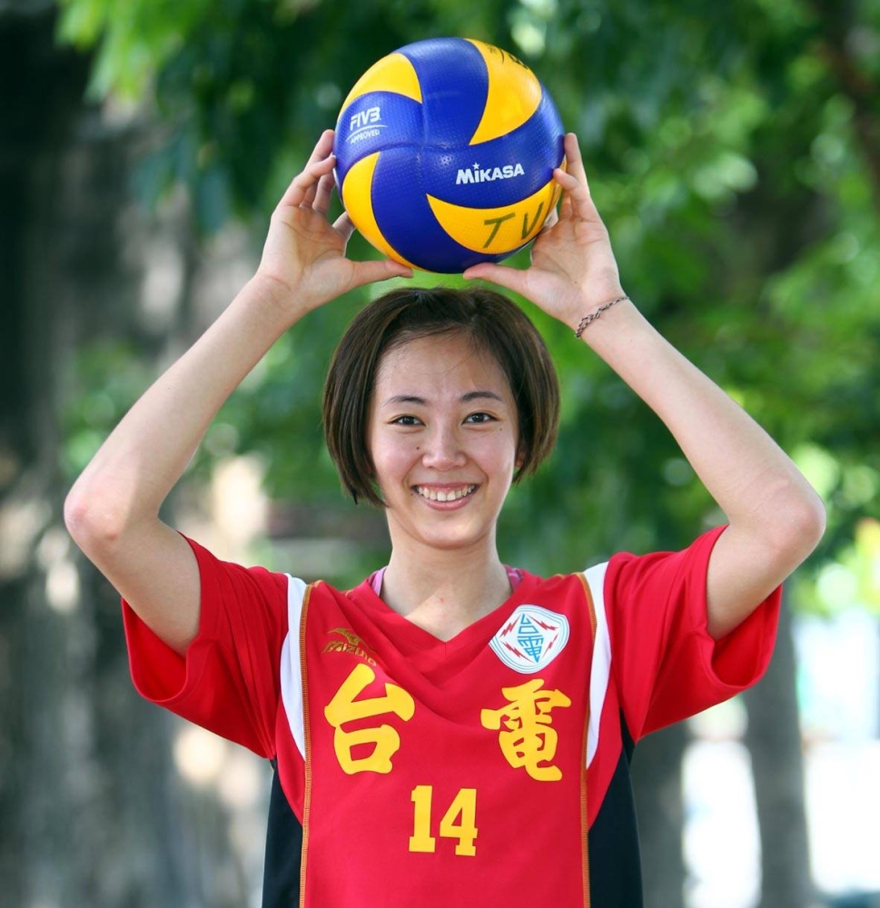球員時期的王欣婷被稱為「排壇桂綸鎂」。林嘉欣／攝影。