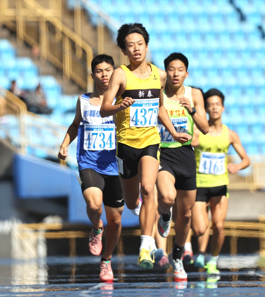 「羊駝」游勝隆(前)走出拉傷陰霾破大會。林嘉欣／攝影。