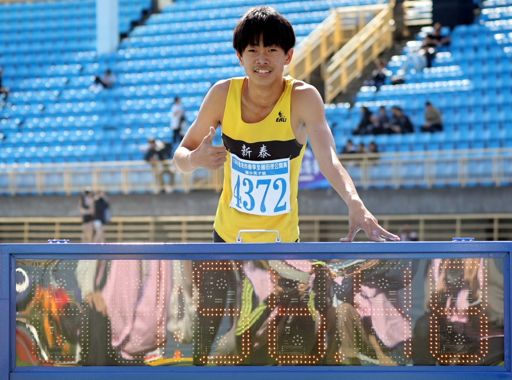 「羊駝」游勝隆走出拉傷陰霾破大會。林嘉欣/攝影。