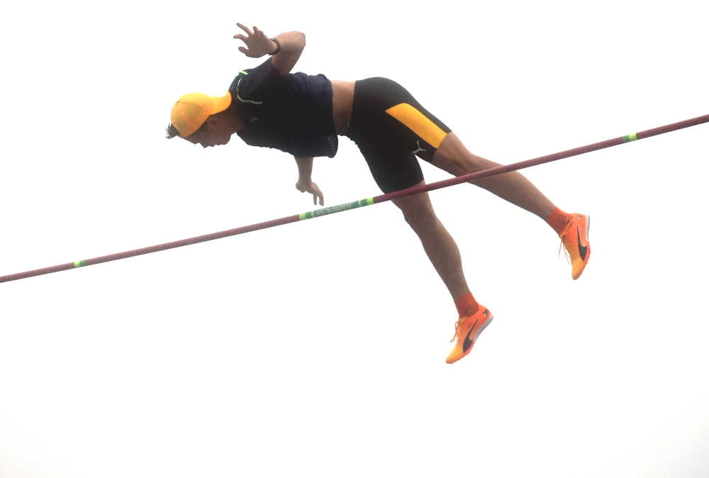 菲律賓EJ Obiena成為亞洲紀錄保持人後首度「回娘家」。林嘉欣／攝影。