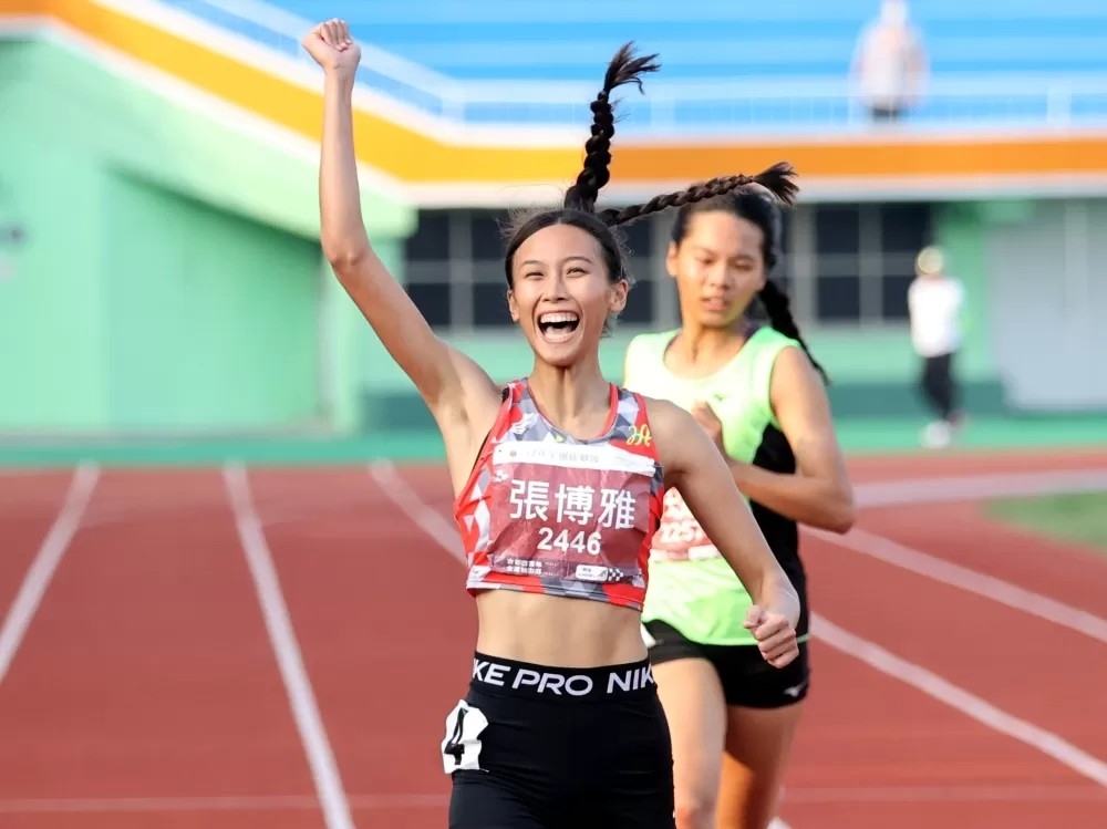 張博雅全運四破大會奪三金。林嘉欣／攝影。