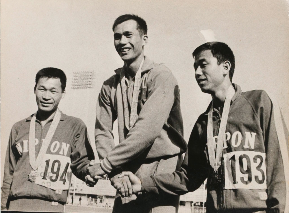 吳阿民勇奪1966年曼谷亞運十項全能金牌的歷史畫面。圖片來源：國立臺灣歷史博物館。