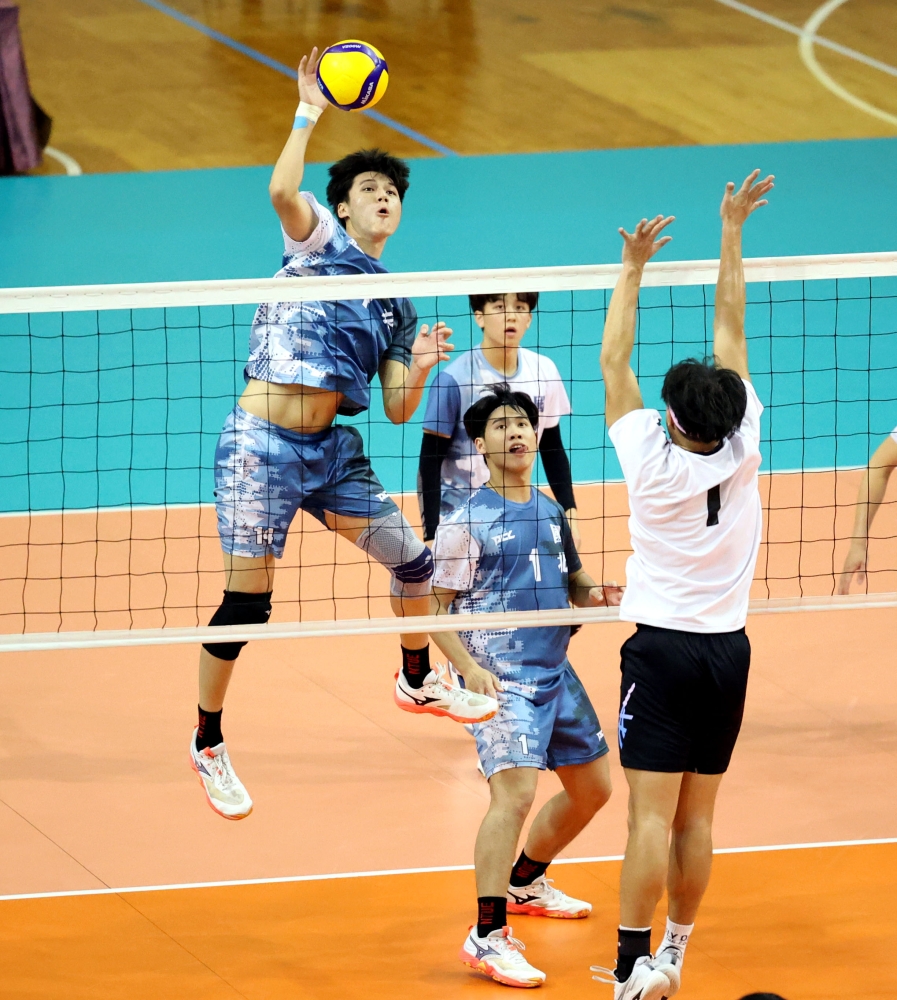 國北教大江秉軒攻擊犀利。林嘉欣／攝影。