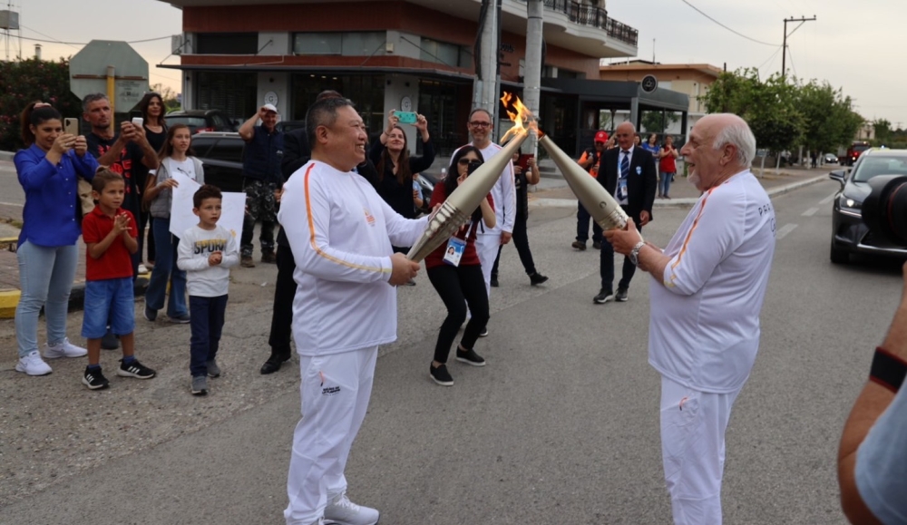 睽違60年，中華奧會再次參加奧運會聖火傳遞。中華奧會提供。