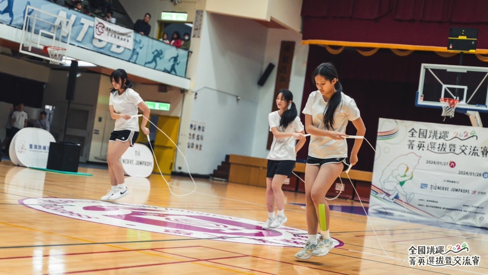 跳繩有益身心。臺灣跳繩協會提供。