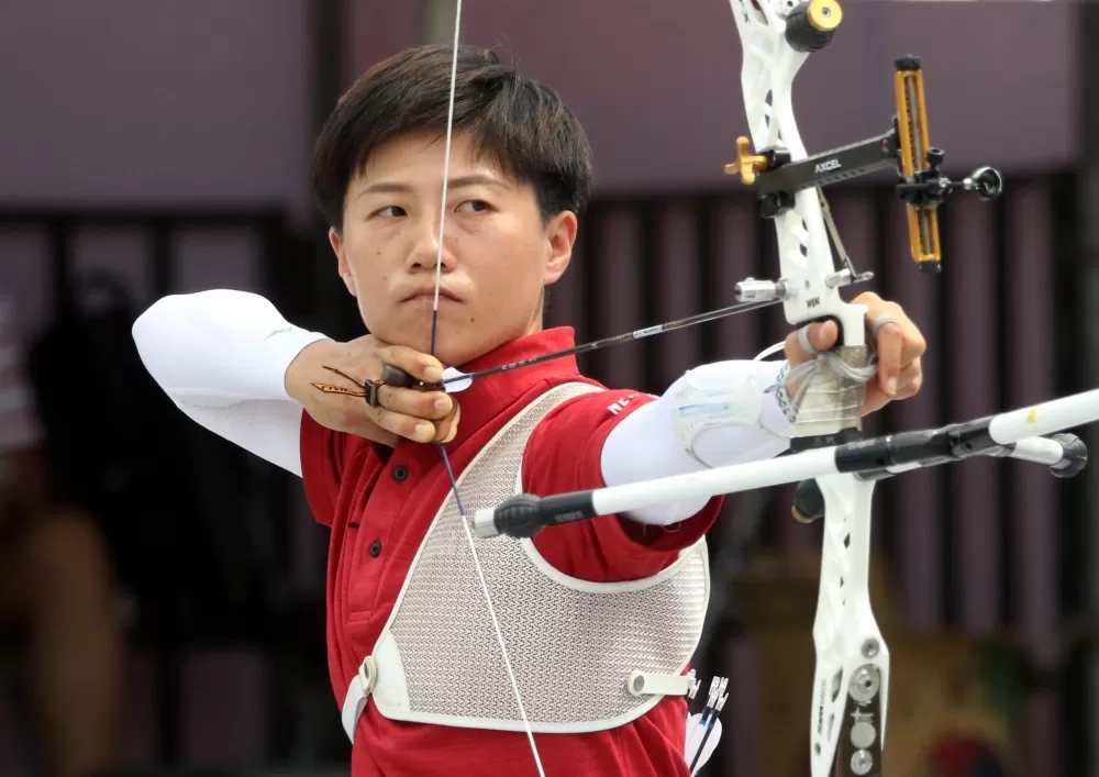 新北凱撒雷千瑩。中華企業射箭聯盟/提供。