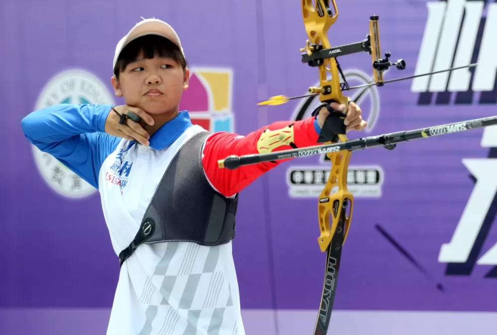 新竹市愛山林隊張容嘉。中華企業射箭聯盟/提供。