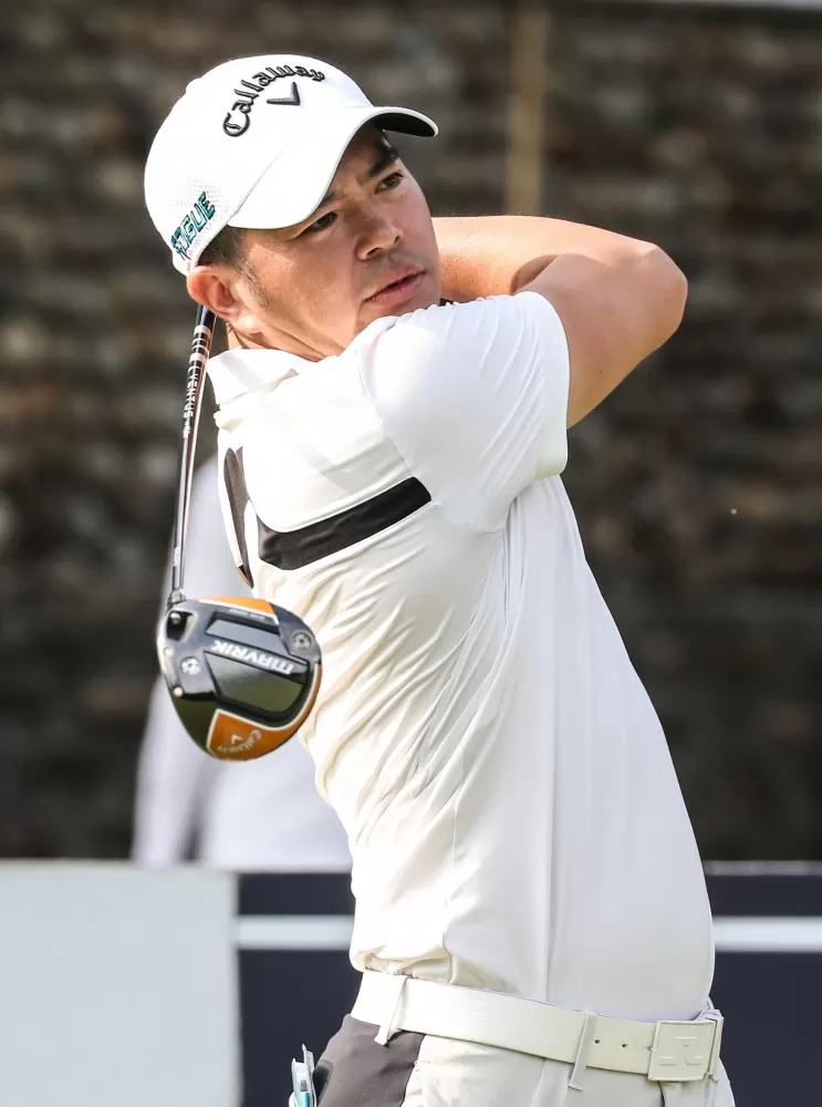 詹世昌總桿數141(-3)暫列第二。林聖凱/攝影。