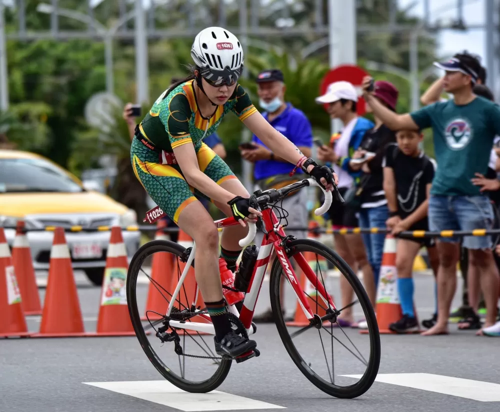 宋城希的半程超鐵初體驗。宋城希/提供。