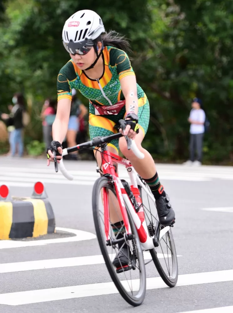 宋城希的半程超鐵初體驗。宋城希/提供。