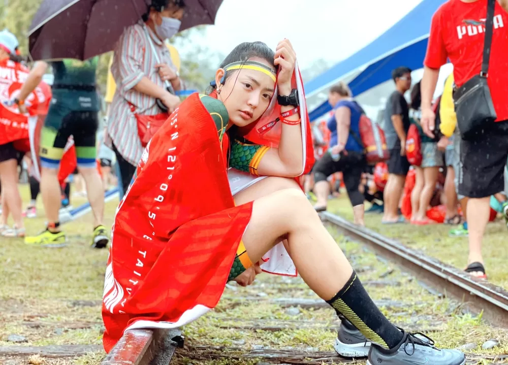 宋城希的半程超鐵初體驗。宋城希/提供。