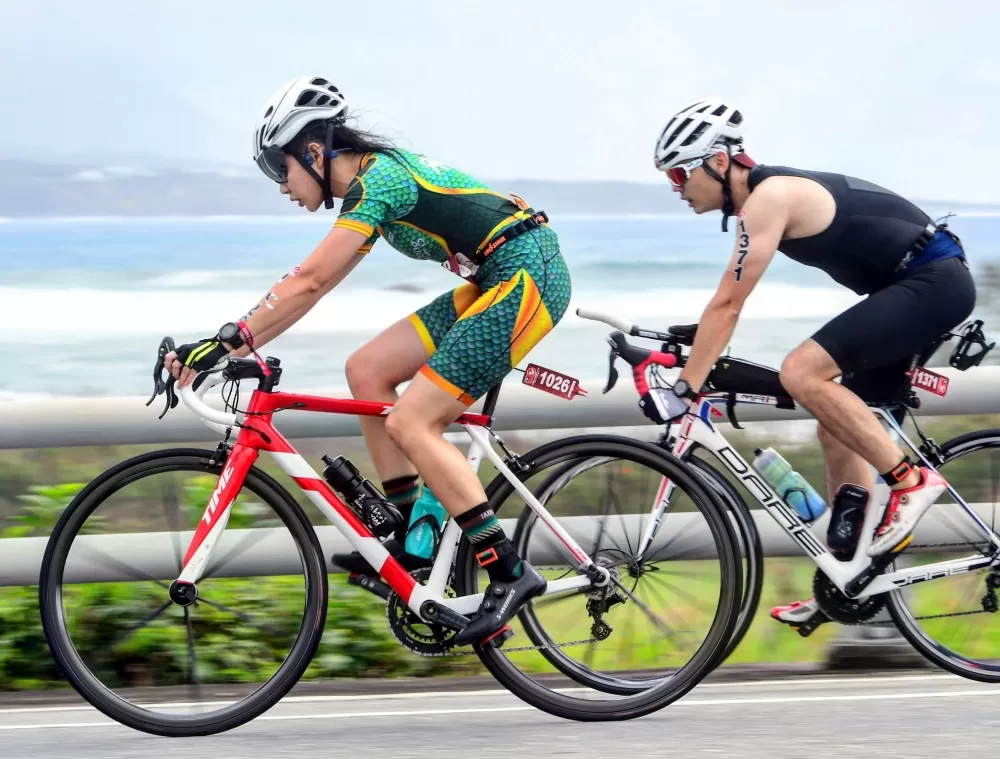 宋城希的半程超鐵初體驗。宋城希/提供。