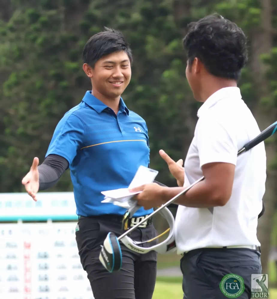 曾子軒三天成績以(-5)暫並列第二。鍾豐榮/攝影。