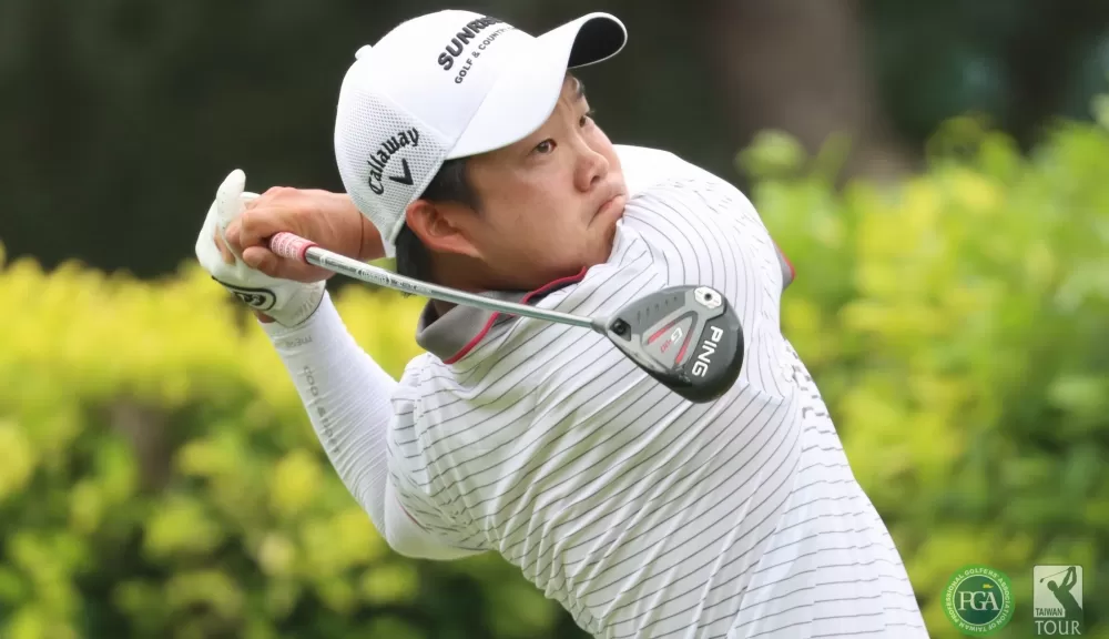 李玠柏三天成績以(-7)暫列第一。鍾豐榮/攝影。