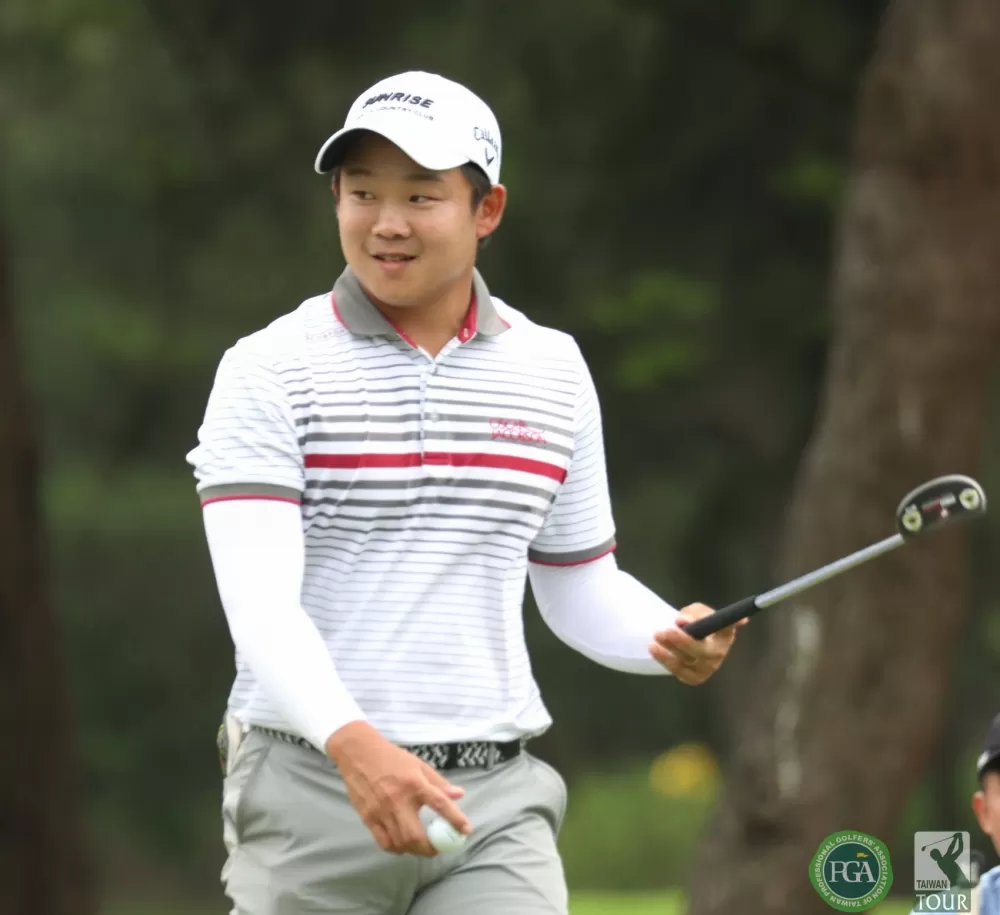 李玠柏三天成績以(-7)暫列第一。鍾豐榮/攝影。