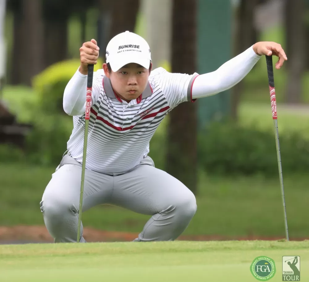 李玠柏三天成績以(-7)暫列第一。鍾豐榮/攝影。