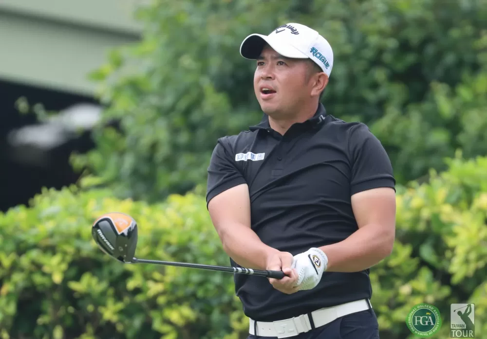 詹世昌三天成績以(-5)暫並列第二。鍾豐榮/攝影。