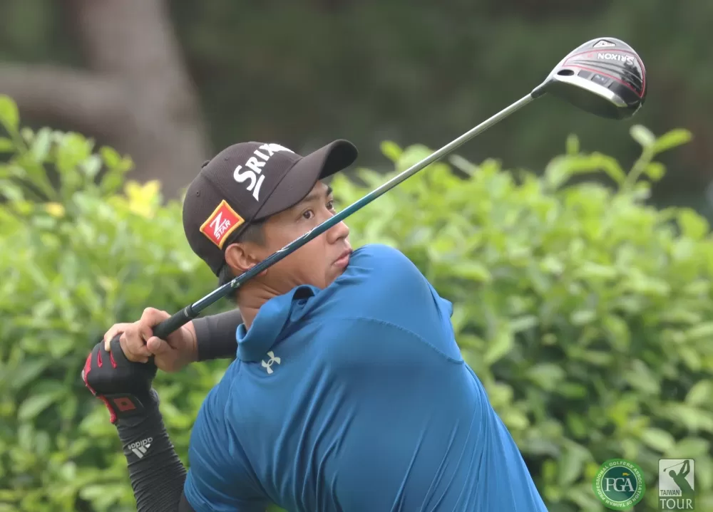 曾子軒三天成績以(-5)暫並列第二。鍾豐榮/攝影。