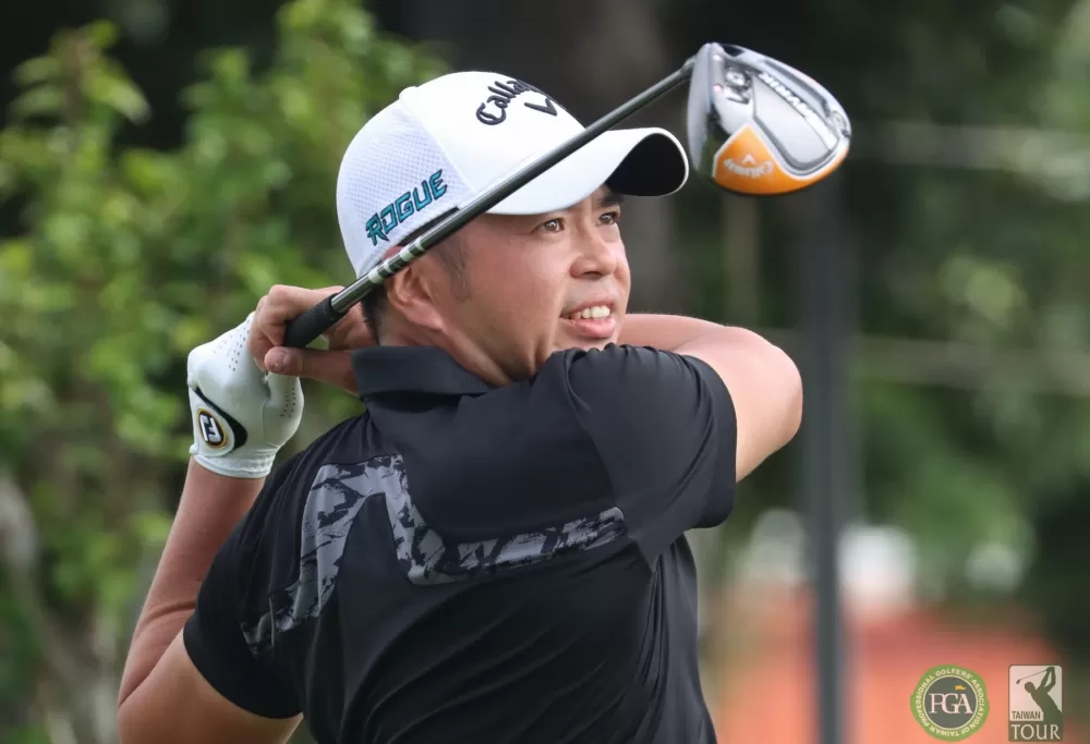 詹世昌三天成績以(-5)暫並列第二。鍾豐榮/攝影。