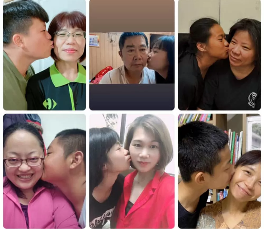 竹南國中田徑隊教練蕭賜斌的巧思,讓選手的媽媽們過了一個有溫度的母親節。蕭賜斌/提供。