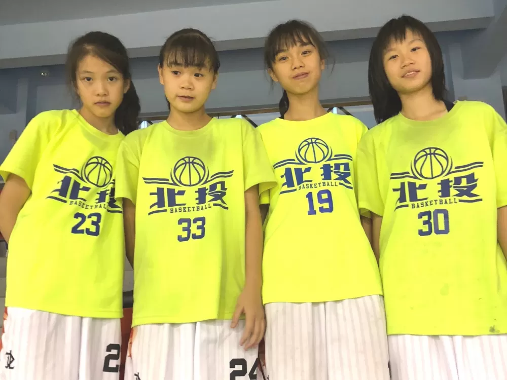 北投確定挑戰JHBL甲級的4俠女葉睿芙(左起)、陳柔安、韓允溱、李欣芮。大會提供。