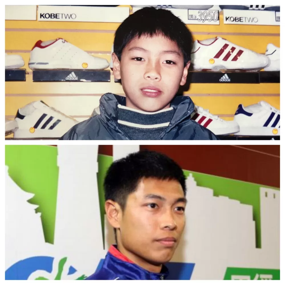 從小就帥著等的「跨欄王子」陳傑。