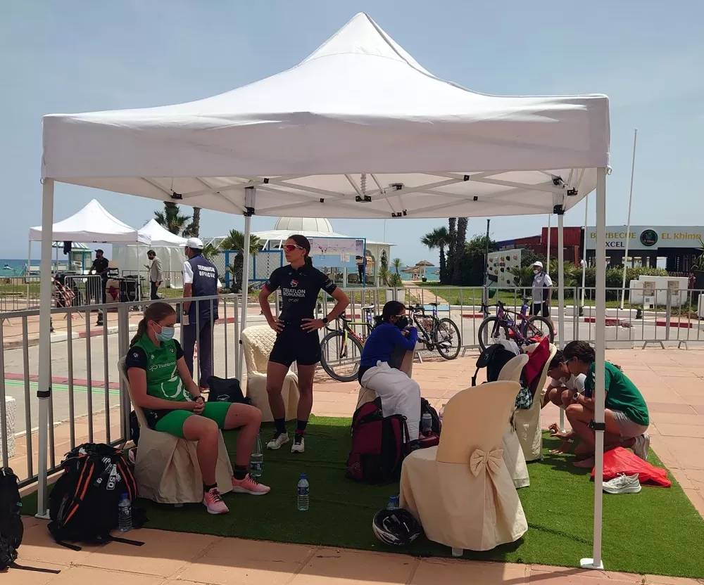 張綺文在逐夢之旅的第一站突尼西亞非洲盃拿到第五名。取自張綺文粉專。