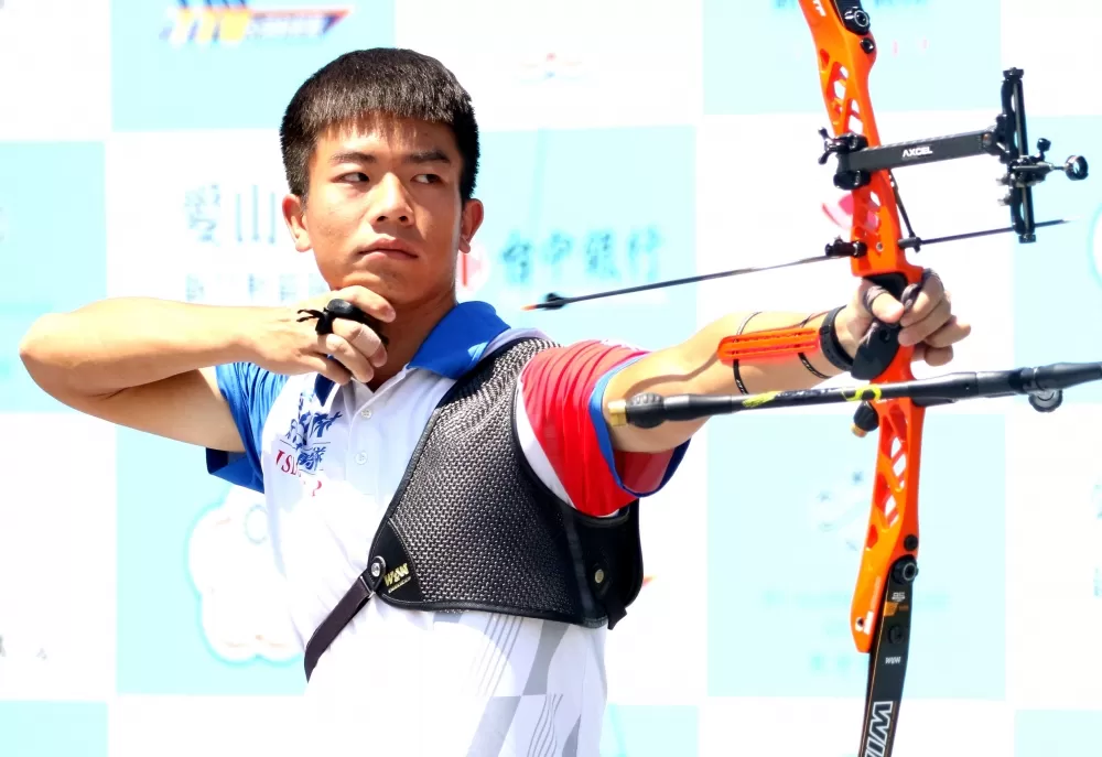 中華射箭隊鄧宇成。資料照片 林嘉欣／攝影。