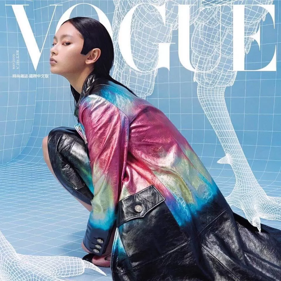 張瑜秦成為Vogue雜誌封面人物。圖/Vogue Taiwan。