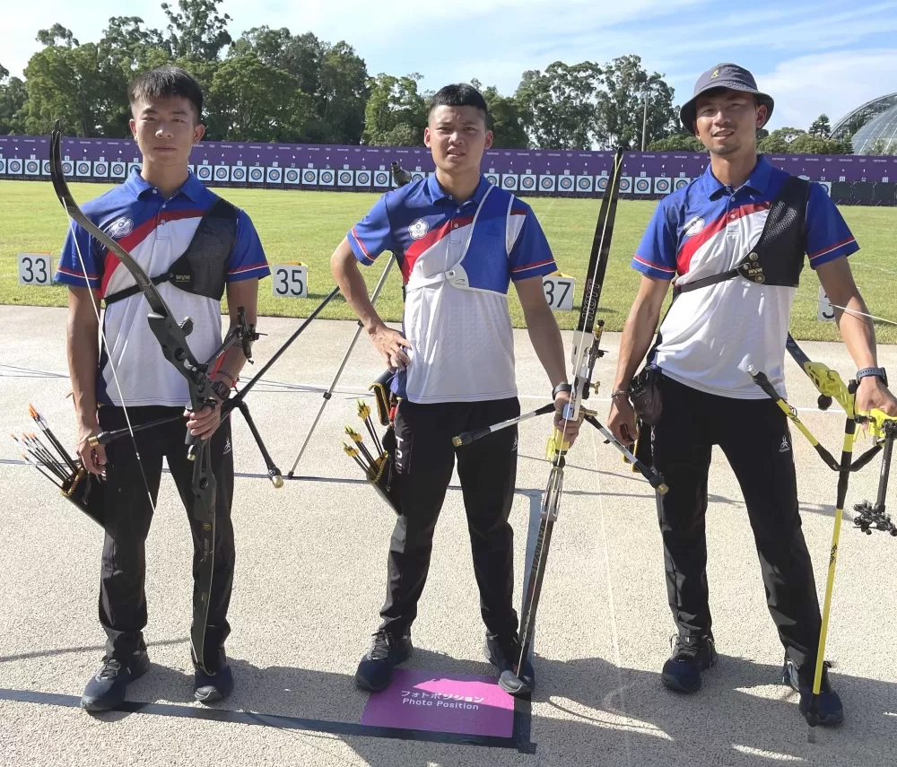 中華男團奪銀。林政賢/提供。