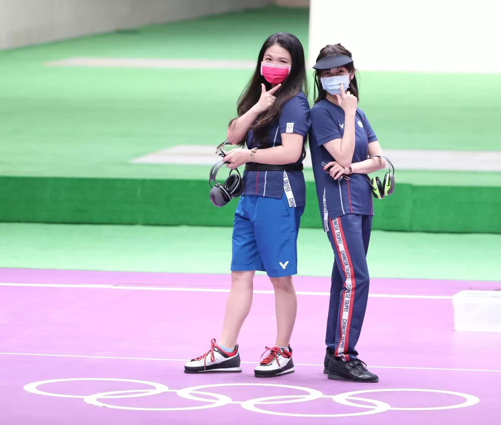 吳佳穎（右）第五，田家榛第八。體育署提供。