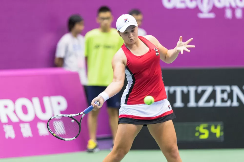 台北海碩網球公開賽每年都吸引世界頂尖好手前來參賽,圖為現任女單世界球后Ashleigh Barty。海碩整合行銷提供。